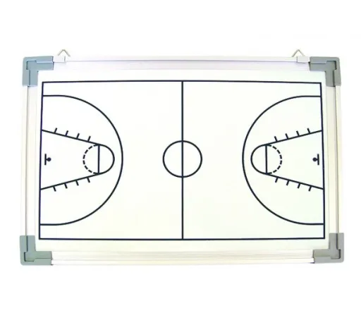 bi Office Pizarra Blanca Táctica Magnética 90x120 cm - Baloncesto / Porcelana