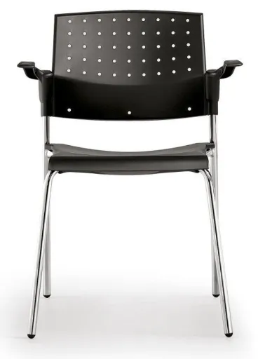 Silla de Oficina de Visita Con Brazos Fijos Movie 560