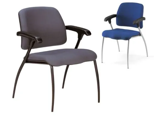  Silla de Oficina de Visita Con Brazos Fijos Sara-01