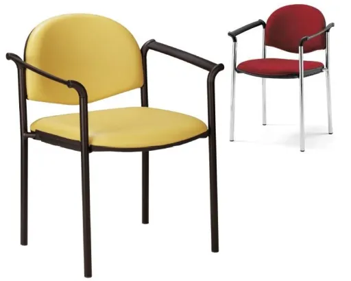 Silla de Oficina de Visita Con Brazos Fijos Laura-01