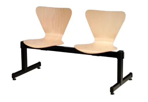Silla de Recepción 2 Plazas Fija Viga Alfa (Sillas de Oficina)