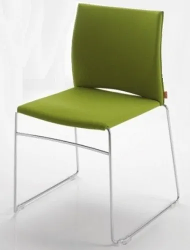 Silla de Oficina de Visita Fija Web Tapizada