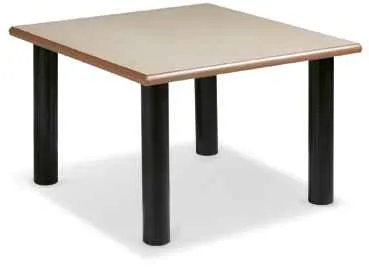 La Mesa de Recepción Andrea, Con 60x60cm y Acabado en Melamina Negra