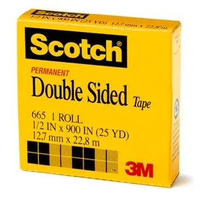 Cinta Adhesiva Doble Cara Permanente 22,8m x 12mm - Scotch