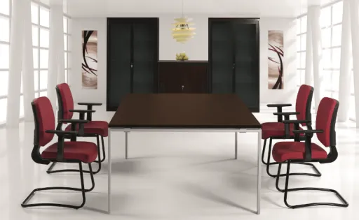Mesa de Reunión Cuadrada 1200x1200x740mm Cartesius
