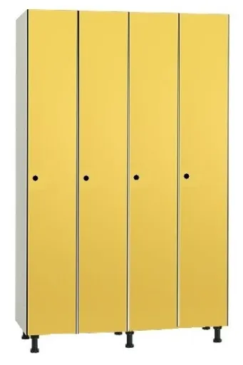 Taquilla Fenólica Cuádruple Con 4 Puertas – 1800x2000x300 mm