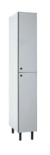 Taquilla Fenólica Simple – 2 Puertas (1900x300x500mm) - Riva