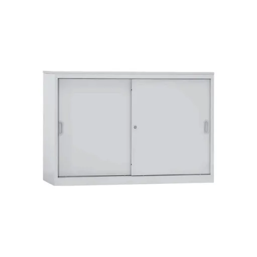 Armario de Oficina Con Puertas Correderas 800x1200x420mm Gris – IND