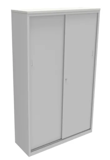 Armario de Oficina Con Puertas Correderas 1150x800x420mm Gris - Ind