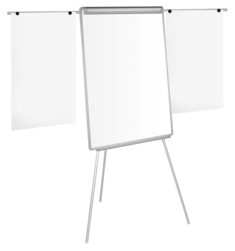 Bi-Office – Pizarra Blanca Con Trípode Flip Chart Magnética 70x100 cm