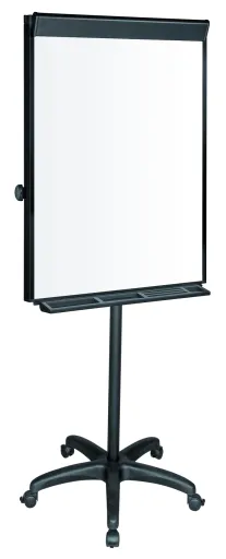 Bi-Office – Pizarra Blanca Trípode Flip Chart Vanguard 70x100 cm Con Ruedas