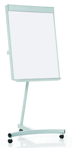 Bi Office - Pizarra Blanca Trípode 70x100 cm Flip Chart Con Ruedas Vanguard II