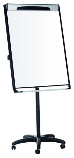 Mastervision – Pizarra Blanca Trípode Flip Chart Con Ruedas 70x100 cm