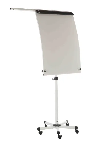 Bi Office - Pizarra Blanca Trípode 70x100 cm Flip Chart Con Ruedas Roll Up 