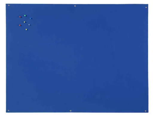 Bi-Office - Panel Expositor de Fieltro Retardante de Llama 60x90cm Azul S/ Marco