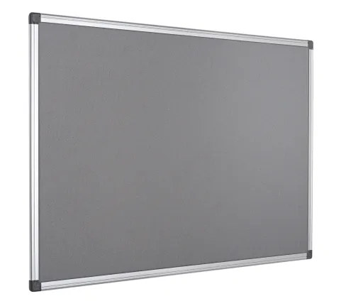 Bi Office - Panel Exhibidor de Fieltro Maya 60x90 cm Gris