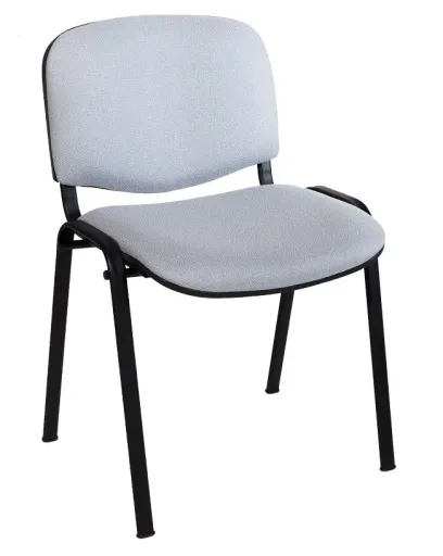 Silla de Oficina Para Visitante Madrid 4 Patas Gris Claro – Apilable