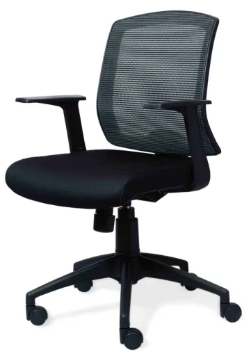 Silla de Oficina Operativa Work Negra