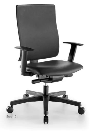 Silla de Oficina Operativa STEP Negra