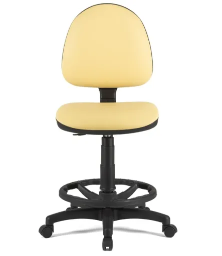 Silla Alta de Trabajo Con Ruedas y Reposapiés Star