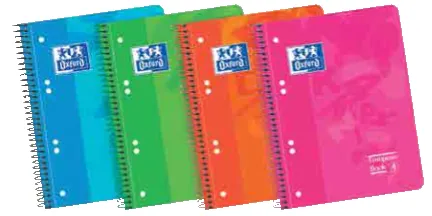 Cuaderno Espiral Tapa de Polipropileno Cuadrícula – Oxford