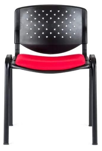 Silla de Oficina Visitante Prisma Con Respaldo de PP y Asiento Tapizado