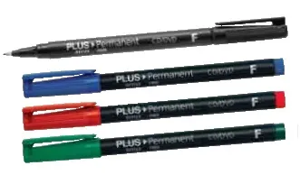 Rotulador Permanente Plus Office 4 Colores - Plus