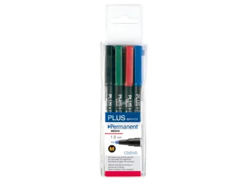 Rotulador Permanente M 4 Colores – Plus