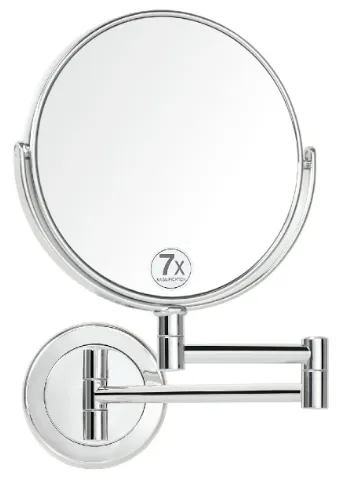 Espejo de Pared Cromado 7x – Andrea House