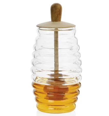Tarro Para Miel de Vidrio 300 ml – Diseño Elegante y Funcional