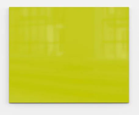 Mood Wall - Pizarra Magnética de Vidrio Amarillo 100x125 cm