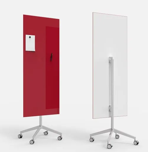 Lintex - Pizarra Magnética de Vidrio Para Escritura 65x157,5 cm Mood Mobile Blanca