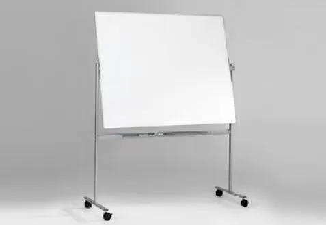 Pizarra Magnética Blanca 207,5x196x66,5 cm Boarder Mobile Reversible (Caballete / Conferencia) - Bi Office