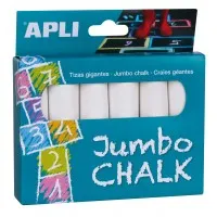 Tiza Blanca Jumbo 6 Unidades – Apli