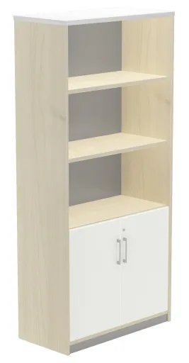 Armario de Oficina Con Puertas y Estantes 900x450x1950mm - Rocada
