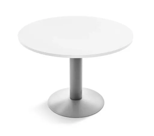 Mesa de Reunión Redonda 1000xA720mm Blanca – Rocada
