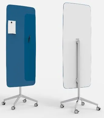 Lintex - Pizarra Magnética de Vidrio Para Escritura Mood Flow Mobile 65x157,5 cm