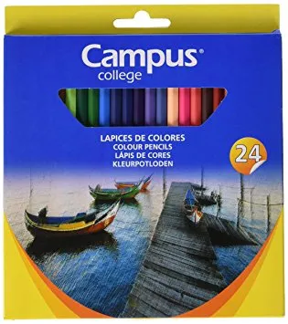 Lápices de Color 24 Unidades - Campus 