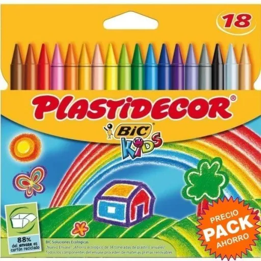 Lápices de Cera 18Un. - BIC