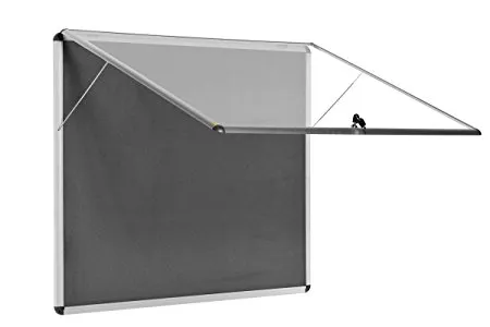 Vitrina Interior 706x653x35mm Retardadora de Llama Enclore Gris - Bi Office