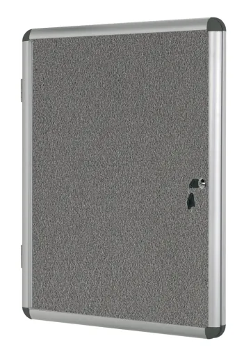 Vitrina Interior 280x367x35mm Fieltro Enclore Gris - Bi Office