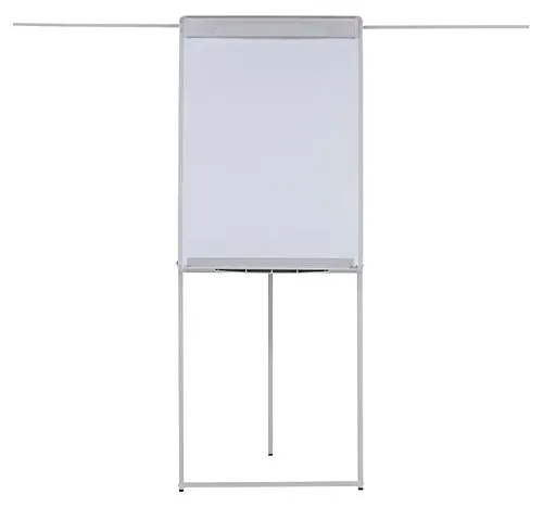 Bi-Office - Pizarra Blanca Trípode Magnética 70x100 cm Flip Chart Design Blanca Con Caballete