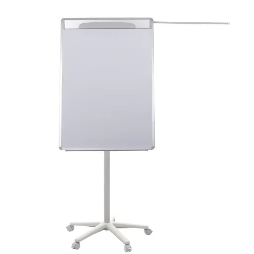 Bi-Office - Pizarra Blanca Trípode Magnética 70x100 cm Flip Chart Design Blanca Con Ruedas