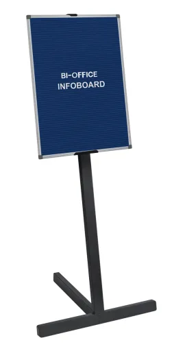 Bi Office - Pizarra Para Letras Con Soporte 60x90 cm Aluminio Negro