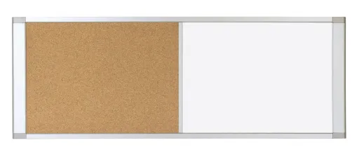 Bi-Office – Pizarra Combinada Corcho/Magnética 35x90cm