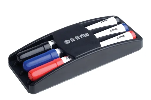 Rotuladores Pizarra Blanca 3 Colores Con Borrador – Bi-Office