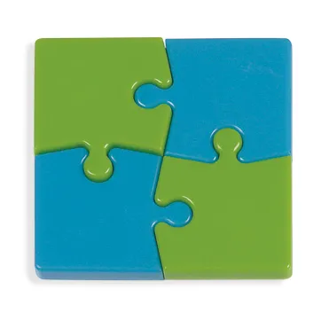 Imanes Puzzle Verde y Azul 60x60x4 mm
