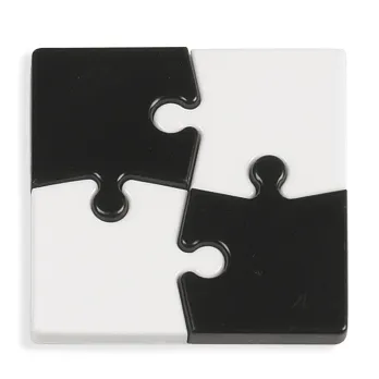 Imanes Puzzle Negro y Blanco 60x60x4mm – Bi-Office