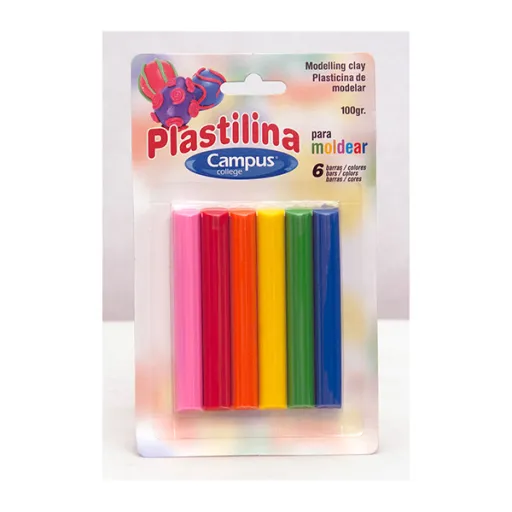 Plastilina 6 Unidades 100g – Campus 