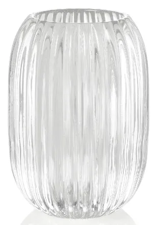 Portavelas de Vidrio Transparente - Andrea House